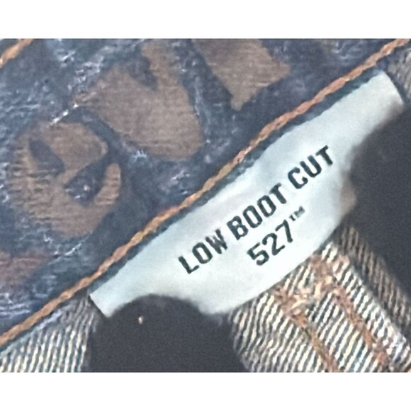 Levi's 527 Low Boot Cut Jeans Mens 32x30 Dark Wash Blue Denim 100% Cotton - Picture 4 of 5